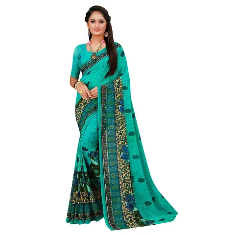 Women Beautiful Georgette Saree with Blouse piece