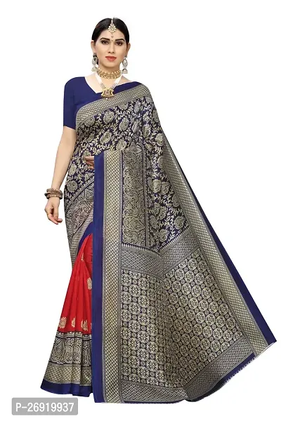 Elegant Art Silk Jacquard Women Saree with Blouse piece