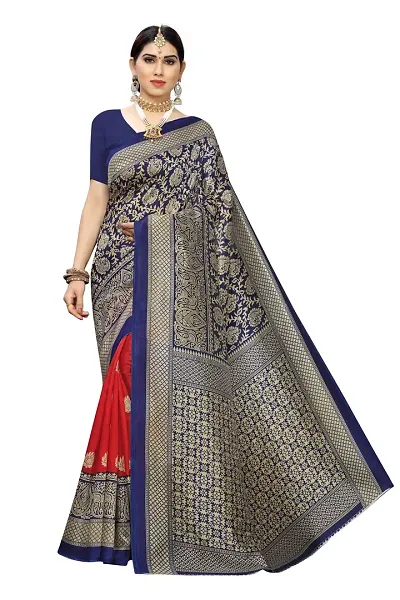 Women Beautiful Silk Saree with Blouse piece