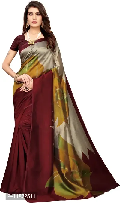 Stylish Fancy Art Silk Saree With Blouse Piece For Women Pack Of 1