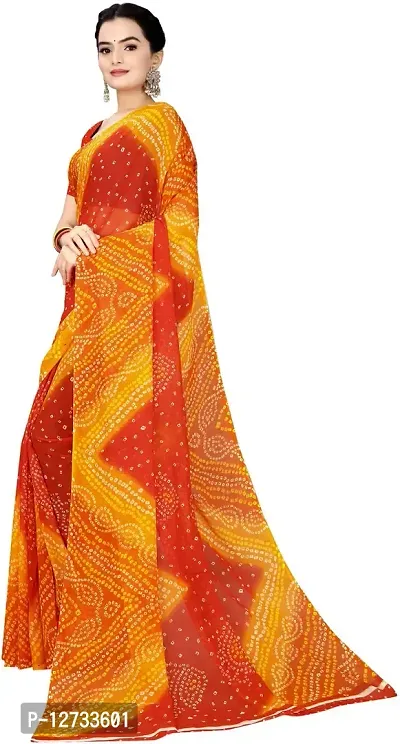 Stylish Fancy Georgette Saree With Blouse Piece For Women Pack Of 1-thumb4