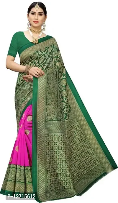 Stylish Fancy Art Silk Saree With Blouse Piece For Women Pack Of 1-thumb0