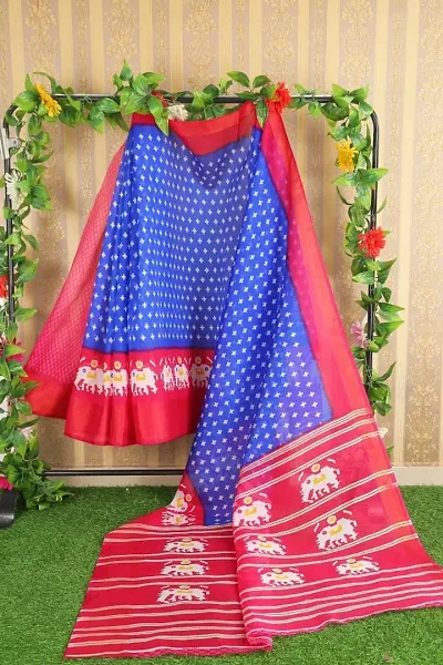 Beautiful Art Silk Saree with Blouse piece