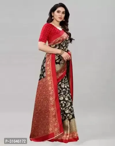 Fabulous Cotton Silk Woven Design Women Saree with Blouse piece-thumb3