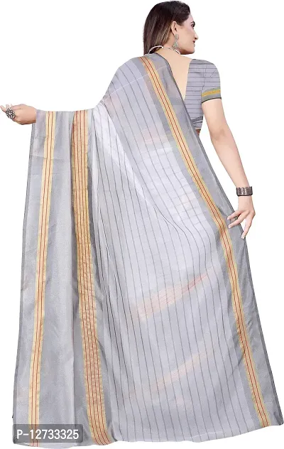 Stylish Fancy Cotton Silk Saree With Blouse Piece For Women Pack Of 1-thumb3