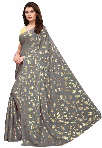 Best Selling Jute Silk Saree with Blouse piece 