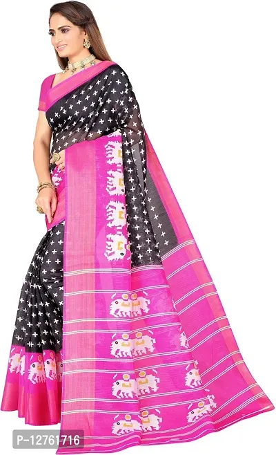 Stylish Fancy Art Silk Saree With Blouse Piece For Women Pack Of 1-thumb3