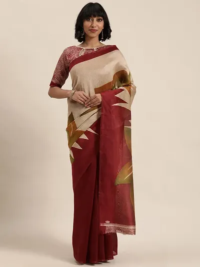 Elegant Art Silk Saree with Blouse piece 