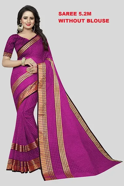 Must Have Art Silk Saree without Blouse piece 