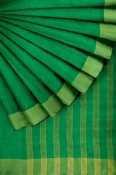 Attractive Cotton Silk Saree with Blouse piece 