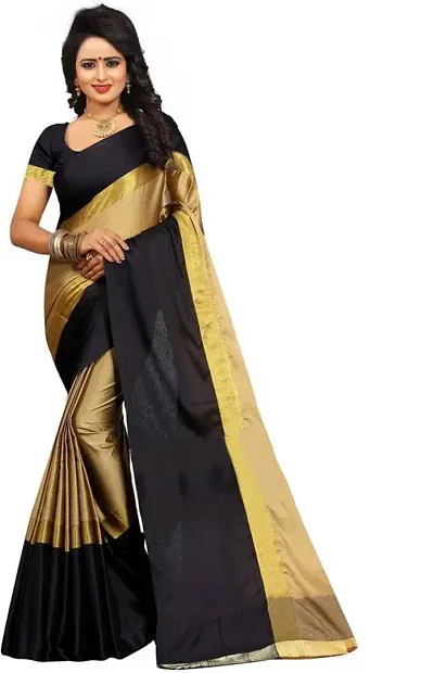 Best Priced Color Block Cotton Silk Solid Sarees