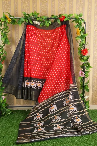 Beautiful Art Silk Saree with Blouse piece