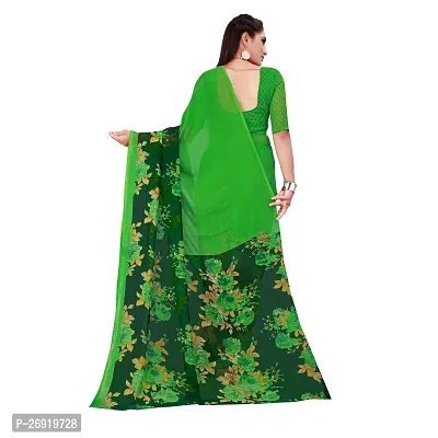 Elegant Georgette Printed Women Saree with Blouse piece-Pack Of 2-thumb5