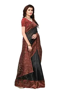 Elegant Art Silk Printed Women Saree with Blouse piece-thumb1