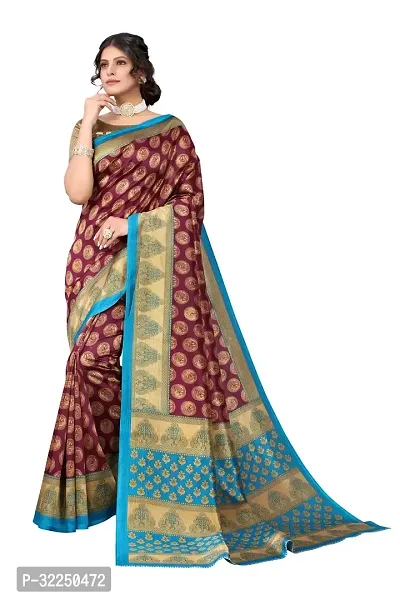 Stylish Multicoloured Cotton Silk Woven Design Saree with Blouse piece For Women