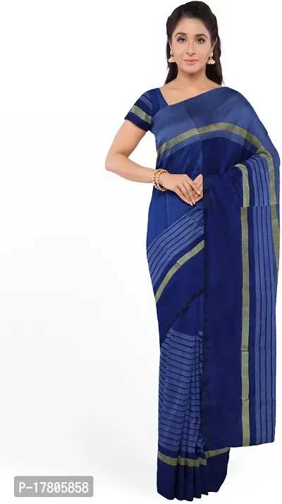 Women Stylish Cotton Silk Printed Saree with Blouse piece-thumb0