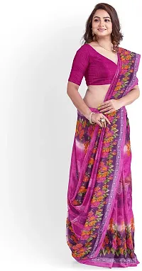 Stylish Fancy Georgette Saree With Blouse Piece For Women Pack Of 1-thumb4