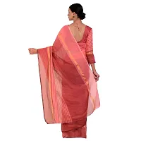 Elegant Cotton Silk Self Pattern Women Saree with Blouse piece-thumb1