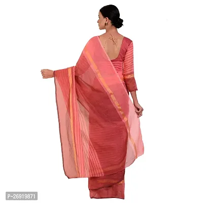 Elegant Cotton Silk Self Pattern Women Saree with Blouse piece-thumb2