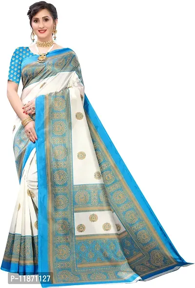 Stylish Fancy Art Silk Saree With Blouse Piece For Women Pack Of 1-thumb0