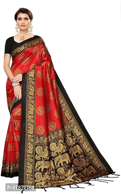 Stylish Fancy Art Silk Saree With Blouse Piece For Women Pack Of 1-thumb0