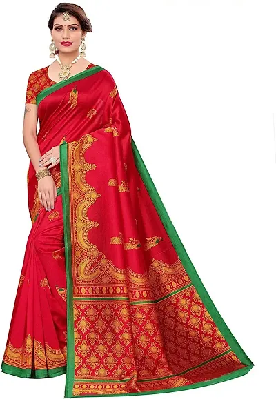 Art Silk Saree with Blouse piece