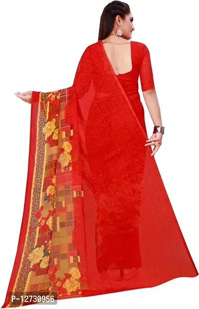 Stylish Fancy Georgette Saree With Blouse Piece For Women Pack Of 3-thumb5