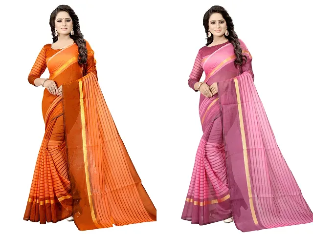 Women Stylish Silk Saree with Blouse piece