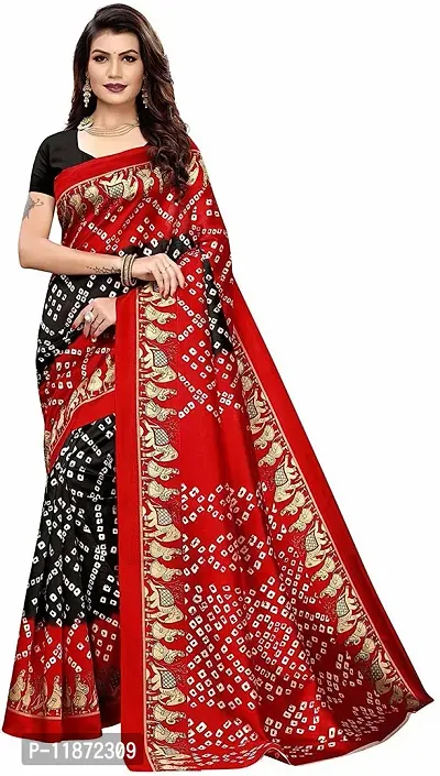 Stylish Fancy Art Silk Saree With Blouse Piece For Women Pack Of 1-thumb0