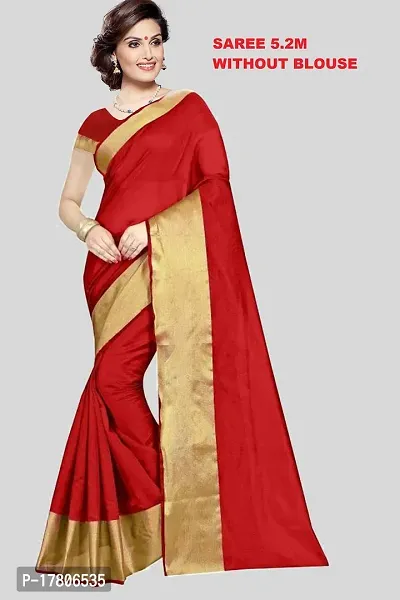 Women Stylish Art Silk Printed Saree without Blouse piece