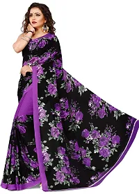 Stylish Fancy Georgette Saree With Blouse Piece For Women Pack Of 1-thumb2