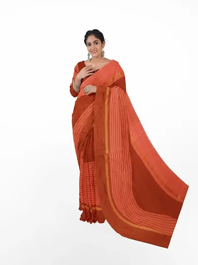 Glamorous Cotton Silk Saree with Blouse piece 