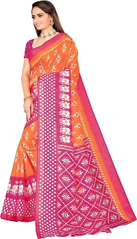 Women Stylish Art Silk Self Pattern Saree with Blouse piece-thumb2