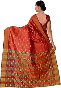 Women Stylish Art Silk Woven Design Saree with Blouse piece-thumb2