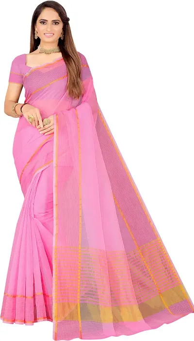 Beautiful Art Silk Saree with Blouse piece