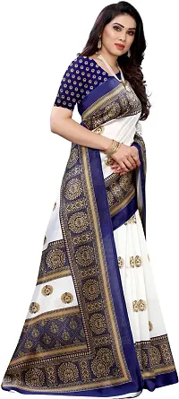 Stylish Fancy Cotton Silk Saree With Blouse Piece For Women Pack Of 1-thumb2