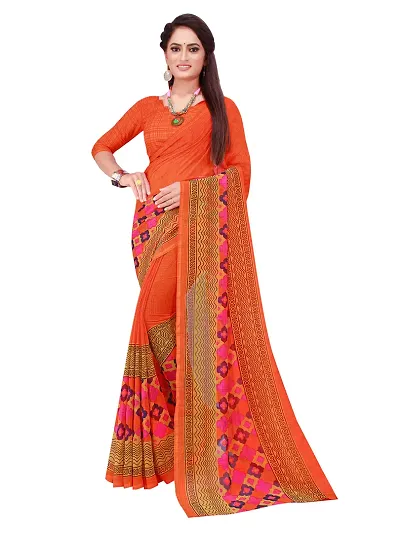 Must Have Georgette Saree with Blouse piece 