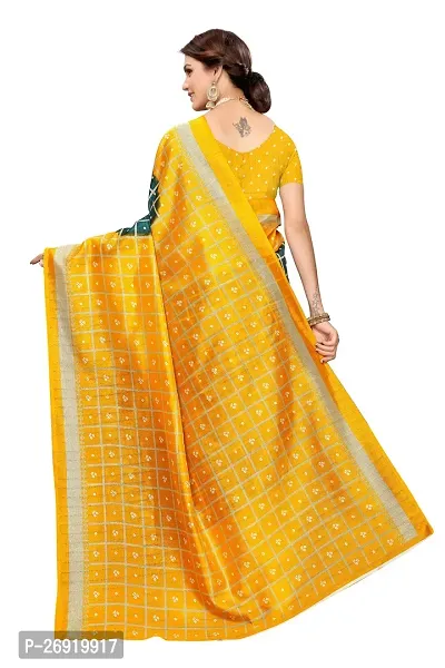 Elegant Art Silk Checked Women Saree with Blouse piece-thumb4