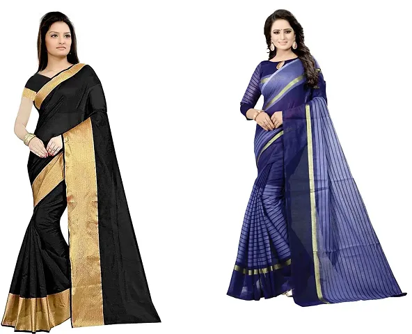 Women Stylish Georgette Saree with Blouse piece