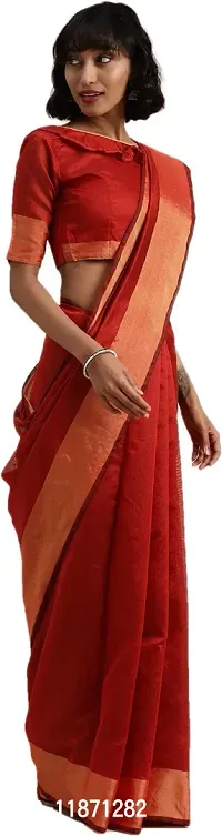 Stylish Fancy Art Silk Saree With Blouse Piece For Women Pack Of 1