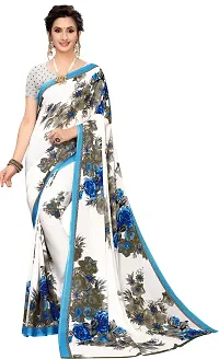 Stylish Fancy Georgette Saree With Blouse Piece For Women Pack Of 1-thumb2