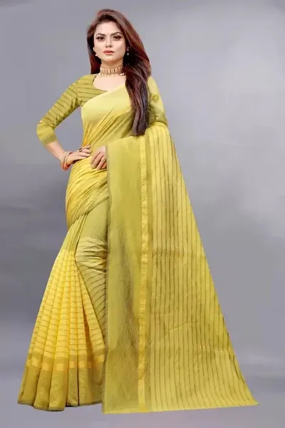 Must Have Cotton Silk Saree with Blouse piece 