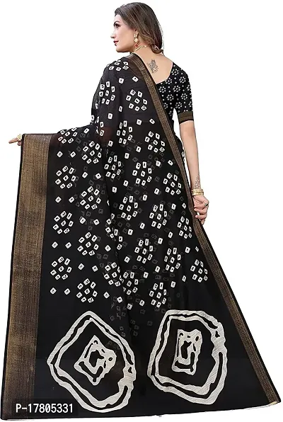 Women Stylish Cotton Silk Printed Saree with Blouse piece-thumb3