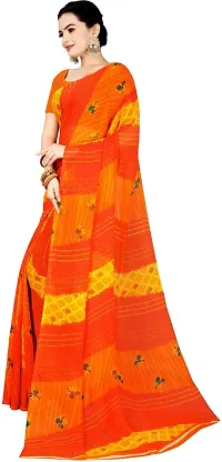 Stylish Fancy Georgette Saree With Blouse Piece For Women Pack Of 1-thumb4