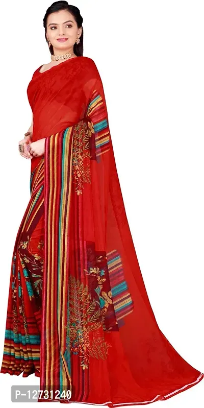 Stylish Fancy Georgette Saree With Blouse Piece For Women Pack Of 1-thumb2