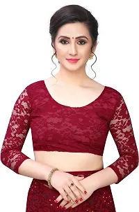 Stylish Fancy Net Saree With Blouse Piece For Women Pack Of 1-thumb4