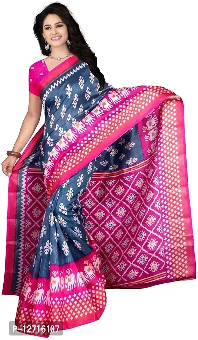 Stylish Fancy Art Silk Saree With Blouse Piece For Women Pack Of 1-thumb0