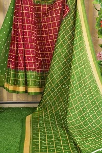 Women Stylish Art Silk Woven Design Saree with Blouse piece-thumb1