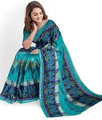 Stylish Fancy Georgette Saree With Blouse Piece For Women Pack Of 1-thumb3