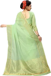 Women Stylish Art Silk Self Pattern Saree with Blouse piece-thumb1